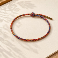 Handcrafted Luck Colorful Rope Child Adult Bracelet featuring Dragon, Red String