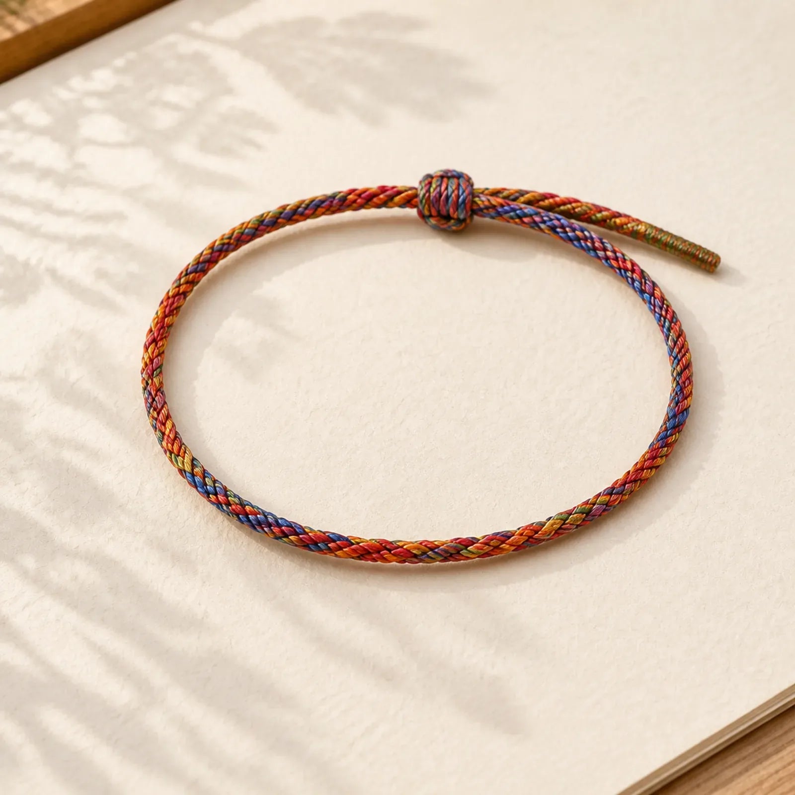 Handcrafted Luck Colorful Rope Child Adult Bracelet featuring Dragon, Red String