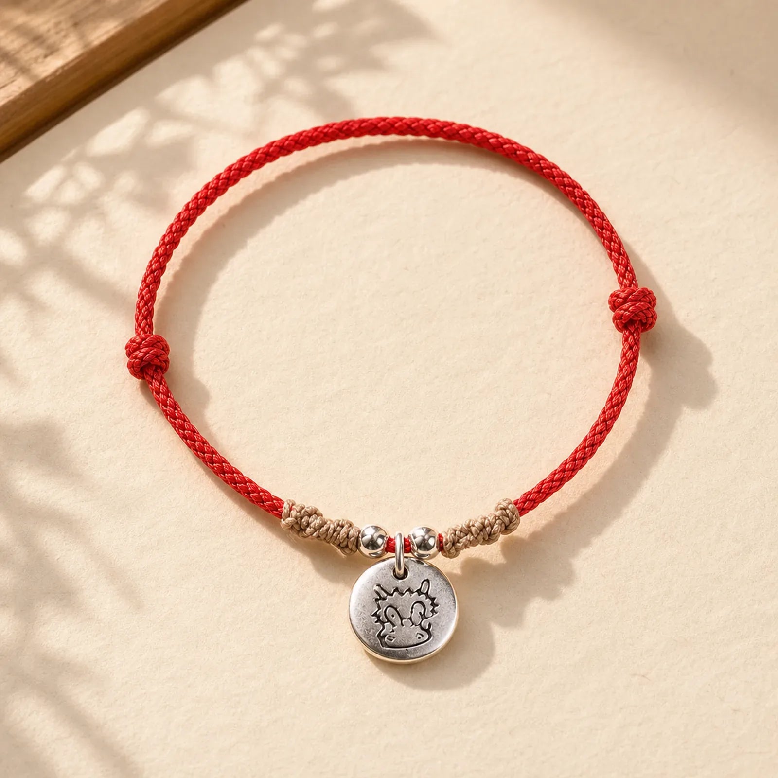 Handmade 999 Sterling Silver Year of the Dragon Cute Chinese Zodiac Luck Braided Bracelet (Extra 35% Off | USE CODE: FS35) featuring Silver, Dragon, Horse