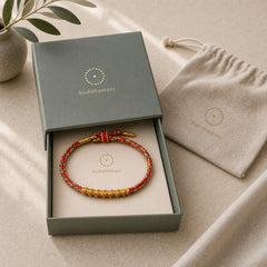 Handmade Chinese Zodiac Natal Buddha Luck Strength Braided Rope Bracelet featuring Dragon, Horse, Red String