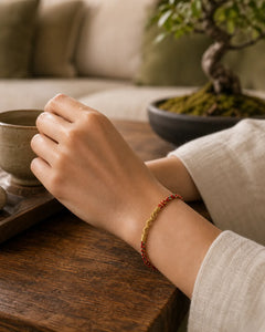 Handmade Chinese Zodiac Natal Buddha Protection Strength Braided String Bracelet featuring Dragon, Horse, Red String