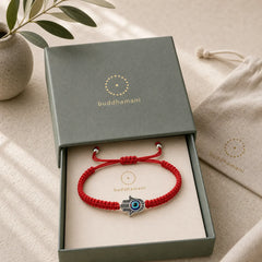 Handmade Hamsa Symbol Protection Luck String Bracelet featuring Hamsa Symbol, Evil Eye, Red String
