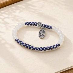 Handmade Lucky Fortune Rope Bracelet featuring