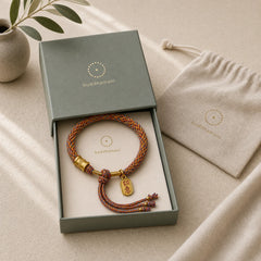 Handmade Multicolored Tibetan Om Mani Padme Hum Ruyi Auspicious Charm Braided Bracelet featuring Om Mani Padme Hum, Om, Six True Words (Om Mani Padme Hum)