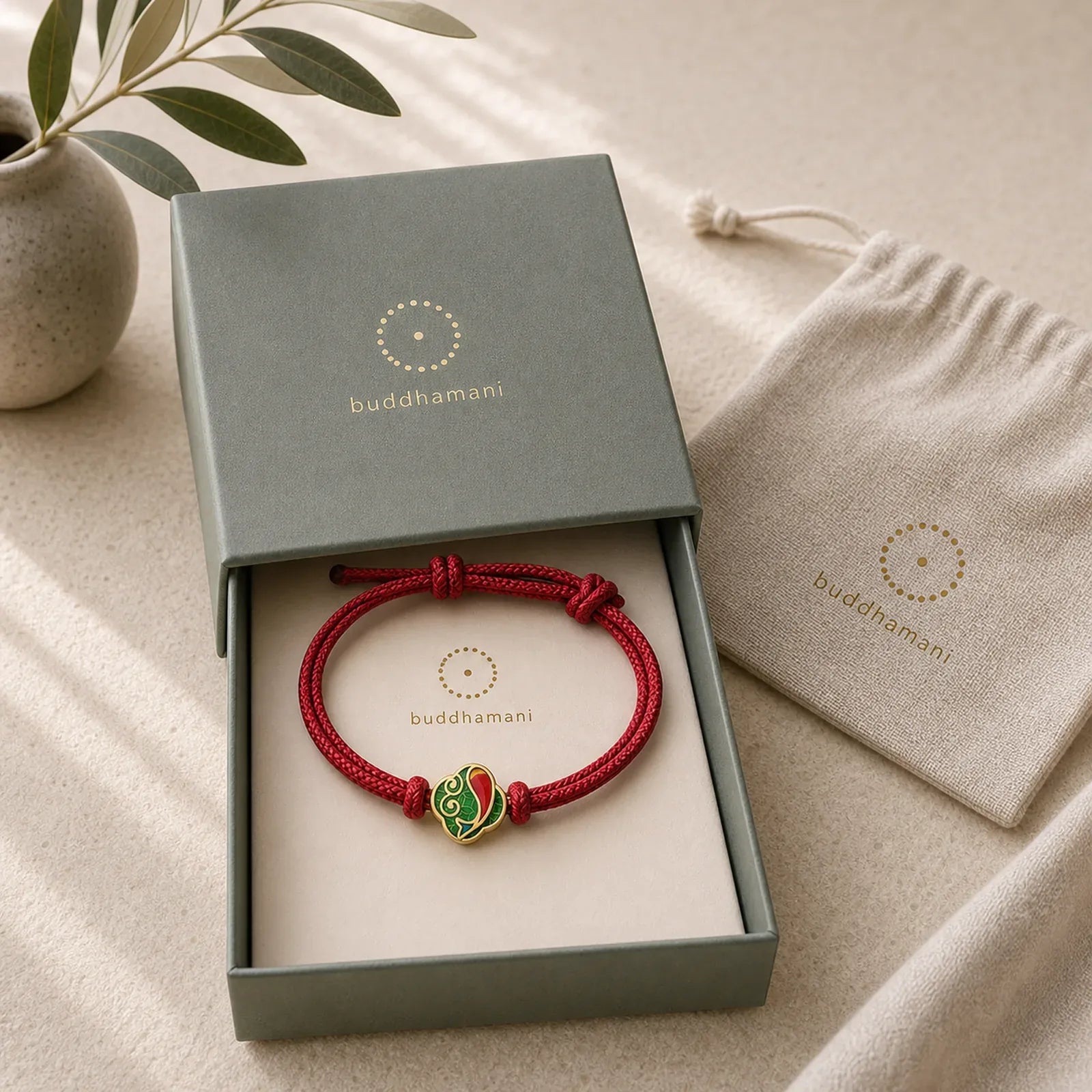 Handmade Red String Double Koi Fish Protection Braided Cord Adjustable Bracelet featuring Red String, Koi Fish, Yin Yang Symbol