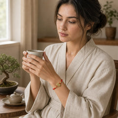Handmade Simple Design Chinese Knotting Luck Strength Braid String Bracelet (Extra 35% Off | USE CODE: FS35) featuring Chinese Knotting, Red String