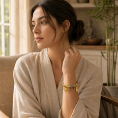 Handmade Tibetan Lucky Fortune Multicolored Rope Braid Bracelet featuring