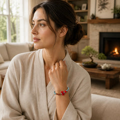 Handmade Wenchang Knot Luck Strength Braided Rope Bracelet featuring Red String