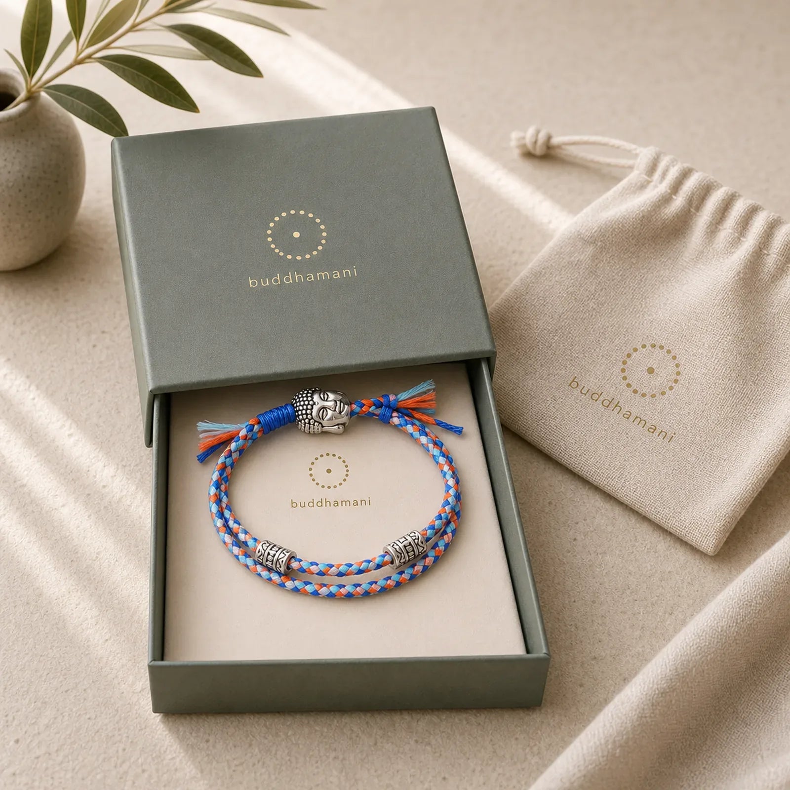 Head Serenity String Bracelet featuring Buddha Symbol