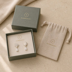 Hetian Jade 925 Sterling Silver Cubic Zirconia Pearl Abundance Earrings featuring Jade, Silver, Pearl