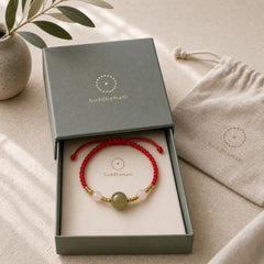 Hetian Jade Black Onyx Red Agate Bead Luck Braided Bracelet featuring Jade, Black Onyx, Red Agate