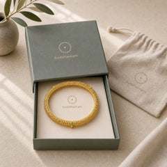 Hollow Filigree Design Copper Plated Gold Wealth Bracelet Bangle featuring Copper