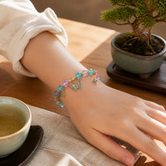 "Hoping for Love and Transformation" Butterfly Bracelet Includes Gift Message Card featuring Butterfly, Five Elements, Feng Shui Butterfly