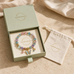 "Hoping for Love and Transformation" Butterfly Bracelet Includes Gift Message Card featuring Butterfly, Five Elements, Feng Shui Butterfly
