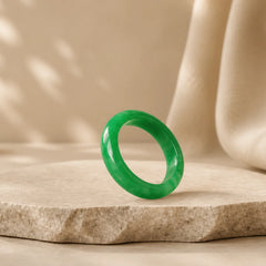 Jade Abundance Luck Ring featuring Jade