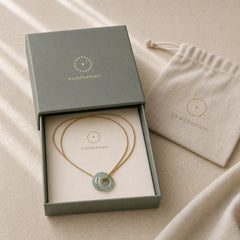 Jade Double Peace Buckle Prosperity Necklace Pendant featuring Jade, Peace Buckle, Copper