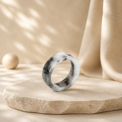 Jade Prosperity Luck Ring featuring Jade