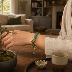 Jade White Agate Butterfly Abacus Beads Abundance Bracelet featuring Jade, White Agate, Butterfly