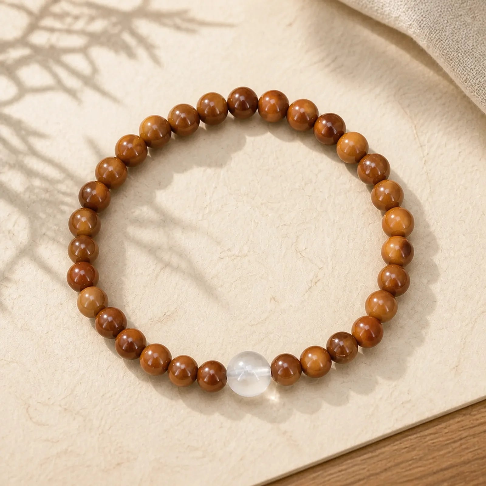 Kuka Seed Agate Stone Luck Bracelet featuring Kuka Seed