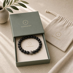 Lava Rock Fish Scales Bead Healing Bracelet featuring Lava Rock, Copper