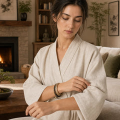 Lava Rock Stone Copper Balance Cuff Bracelet Bangle (Extra 30% Off | USE CODE: FS30) featuring Lava Rock, Copper