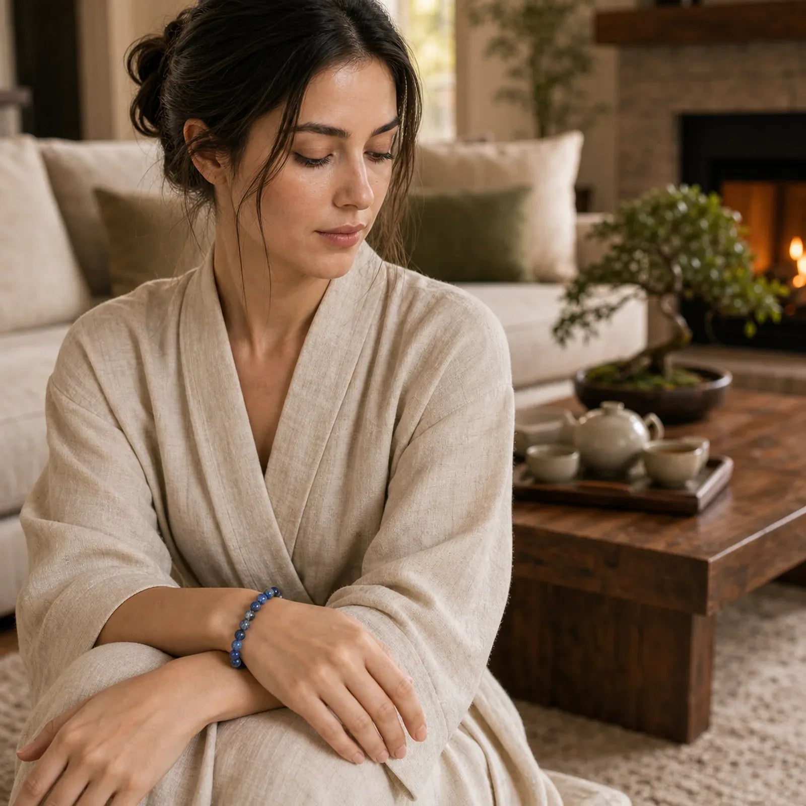 Lazurite Positive Balance Bracelet featuring Lapis Lazuli (Lazurite)