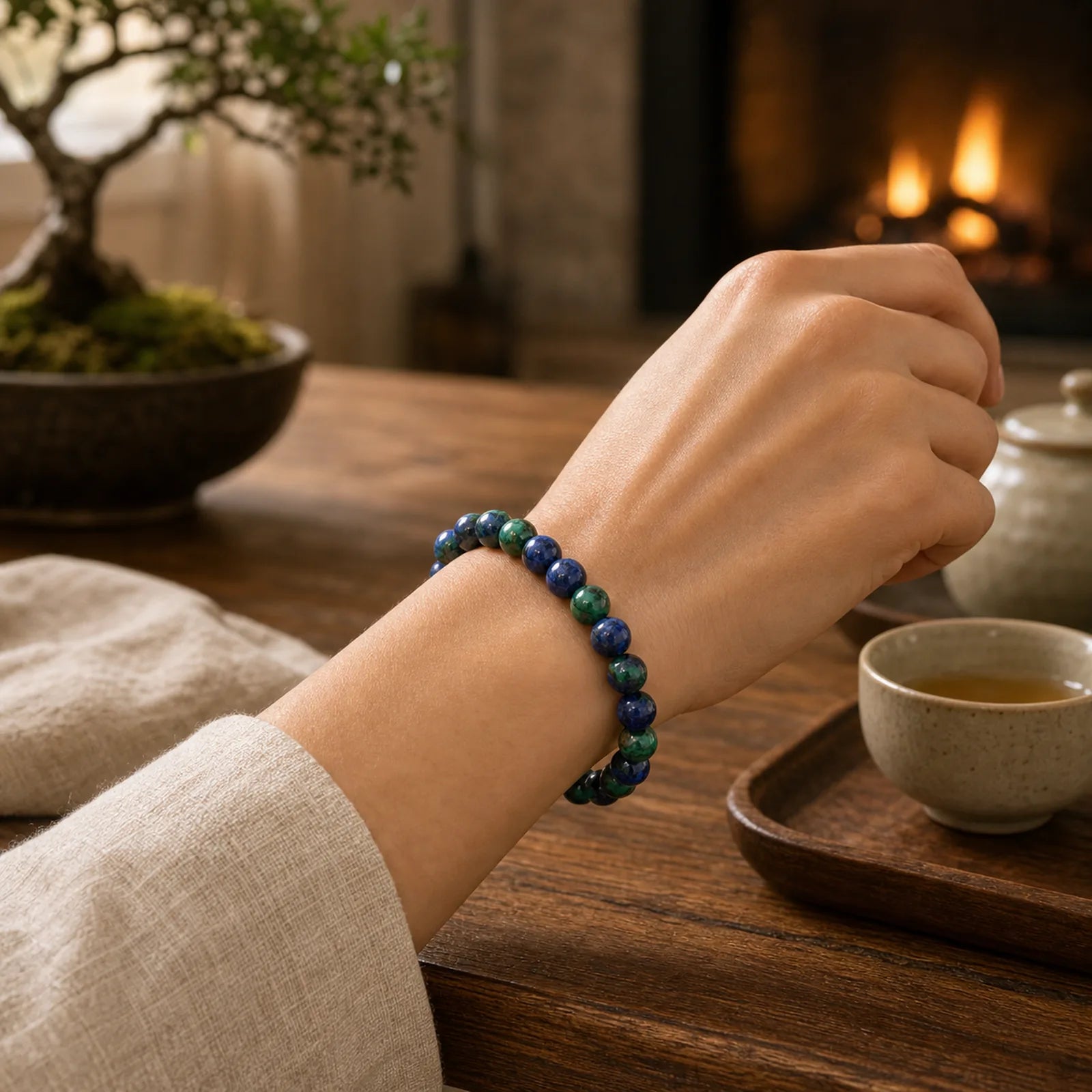 Lazurite Serenity Bracelet featuring Lapis Lazuli (Lazurite)