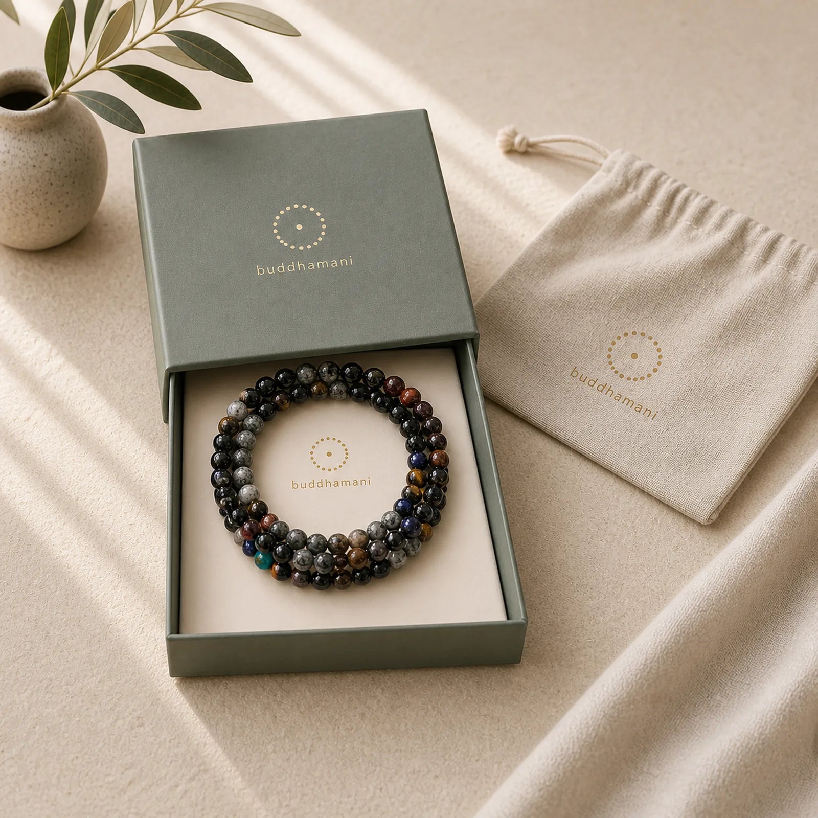 Lead Back To Earth Neutral Color Series Grounding Balance Bracelet featuring Silver, Silver Sheen Obsidian, Hematite