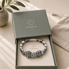 Leopard Pattern Healing Balance Chain Bracelet featuring Copper