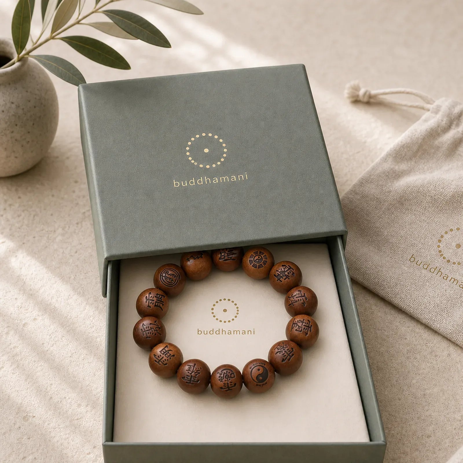 Lightning Struck Jujube Wood Yin Yang Bagua Taoist Taboo Characters Engraved Protection Bracelet featuring Lightning Struck Jujube Wood, Jujube Wood, Bagua