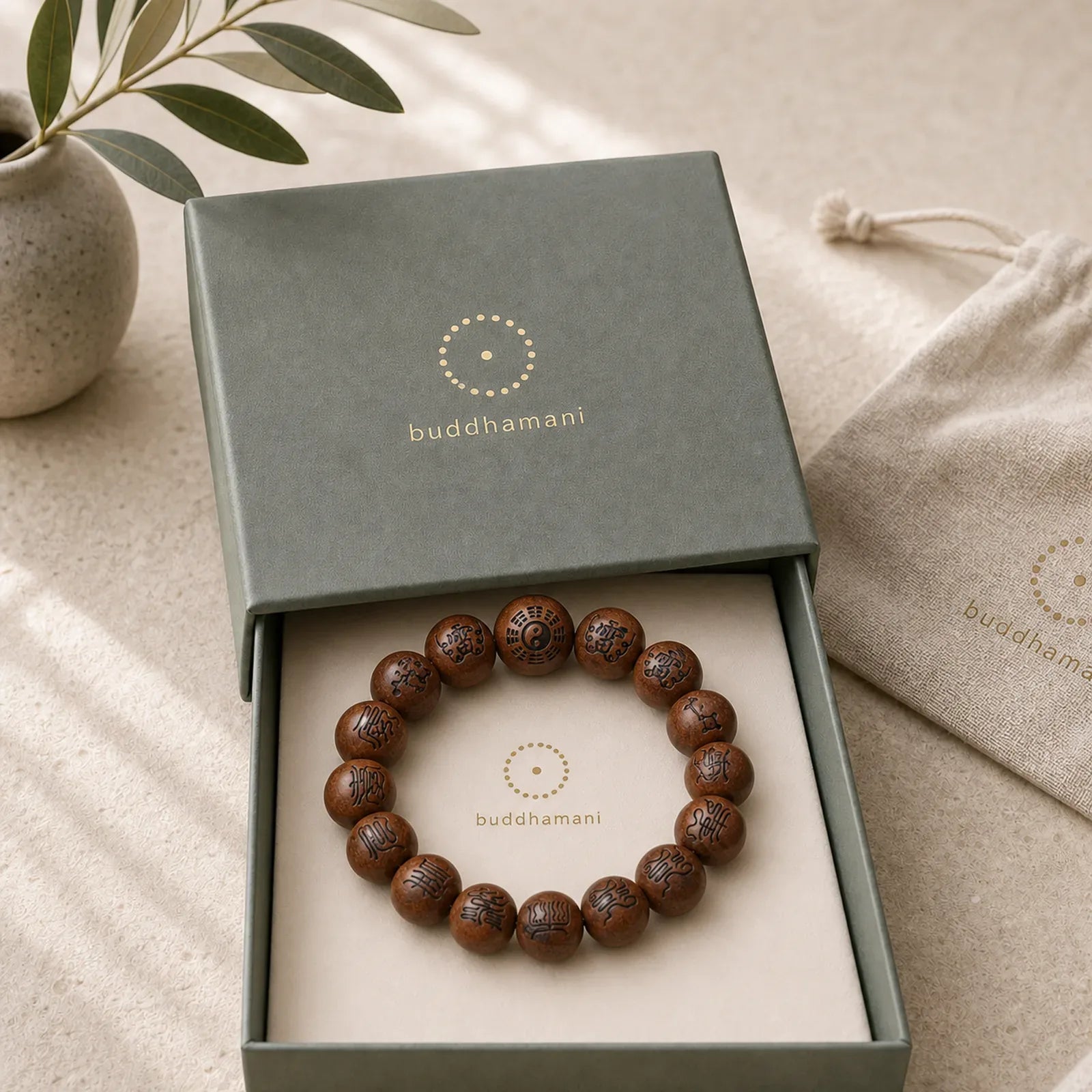 Lightning Struck Jujube Wood Yin Yang Bagua Taoist Taboo Scripture Symbol Engraved Luck Bracelet featuring Lightning Struck Jujube Wood, Jujube Wood, Bagua