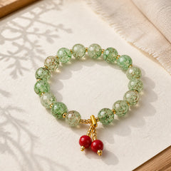 Liuli Glass Bead Blessing Harmony Bracelet featuring Five Elements