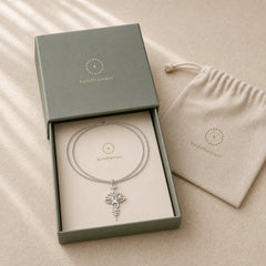 Lotus Luck Wealth Necklace Pendant featuring Lotus, Titanium Steel, Lotus Symbol