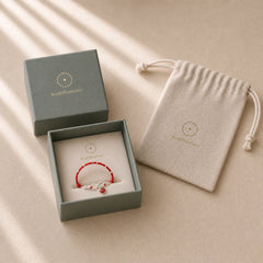 Love Heart Infinity Symbol Braided String Anklet featuring Red String, Copper, Silver