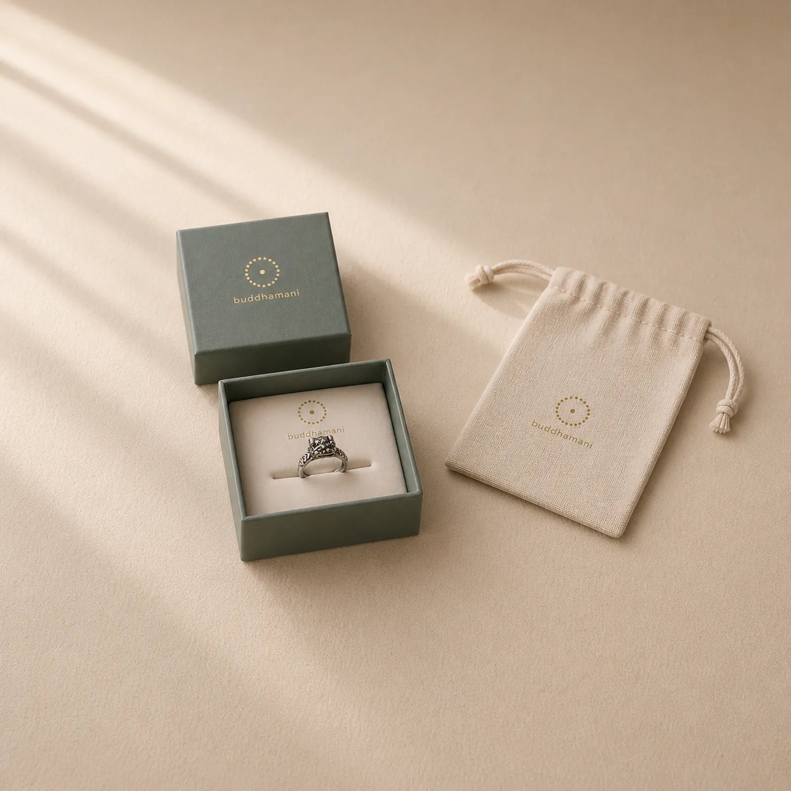 Lucky FengShui PiXiu Copper Coin Rotatable Ring featuring Pixiu, Copper