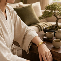 Lucky Golden Tiger Eye Abundant Pixiu Bracelet featuring Tiger Eye, Pixiu