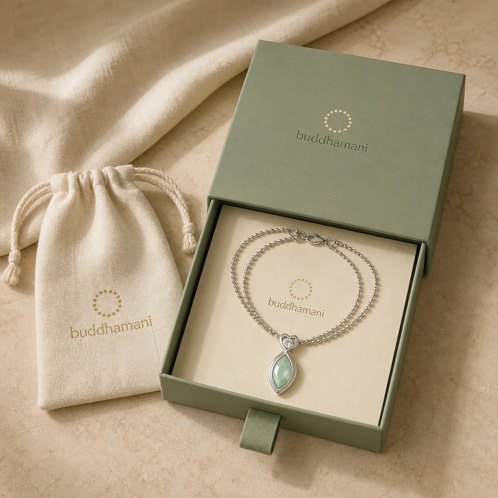Marquise Pattern Natural Crystal Stone Charm Necklace Pendant (Extra 35% Off | USE CODE: FS35) featuring Green Aventurine, Amethyst, Rose Quartz