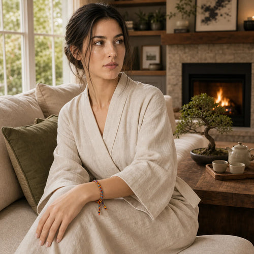 "May all your wishes come true" Lucky Multicolored Bracelet featuring Healthy, Perfect and Wishful Thinking Red String, Red String, Dragon