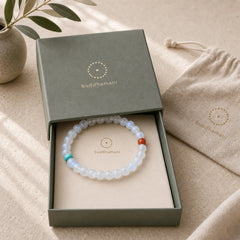 Moonstone Calm Healing Positive Bracelet featuring Moonstone
