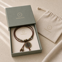 Mountain Ghosts Spend Money Bagua Alloy Copper Coin Harmony Necklace Pendant featuring Bagua, Copper