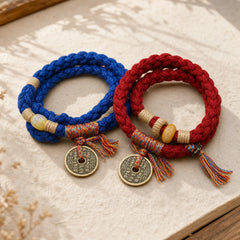 Mountain Ghosts Spend Money Ward Off Evil Spirits Handmade Bracelet featuring