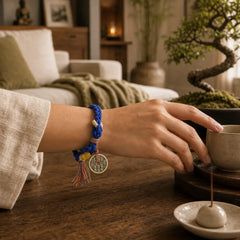 Mountain Ghosts Spend Money Ward Off Evil Spirits Handmade Bracelet featuring