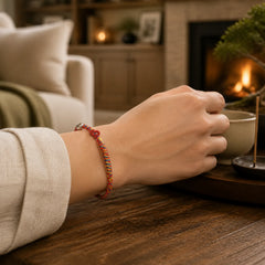 Multicolor Red String Alloy 925 Sterling Silver Buckle Protection Bracelet featuring Red String, Silver