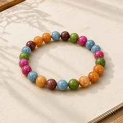 Multicolor Tourmaline Positive Bracelet featuring Tourmaline