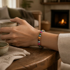 Multicolor Tourmaline Positive Bracelet featuring Tourmaline