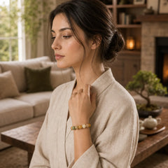 Multilayered Bodhi Seed Cute Cat Paw Calm Harmony Bracelet featuring Bodhi Seed