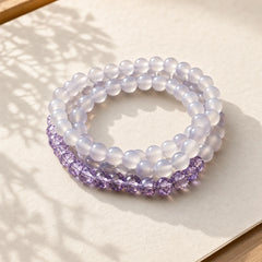 Natural Amethyst Crystal Meditation Healing Bracelet featuring Amethyst