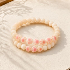 Natural Bodhi Seed Lovely Paw Lucky Cat Paw Peace Bracelet featuring Bodhi Seed
