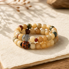 Natural Bodhi Seed The Lord of the Corpse Forest Om Mani Padme Hum Wisdom Bracelet featuring Bodhi Seed, The Lord of the Corpse Forest, Om Mani Padme Hum