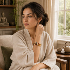 Natural Bodhi Seed The Lord of the Corpse Forest Om Mani Padme Hum Wisdom Bracelet featuring Bodhi Seed, The Lord of the Corpse Forest, Om Mani Padme Hum